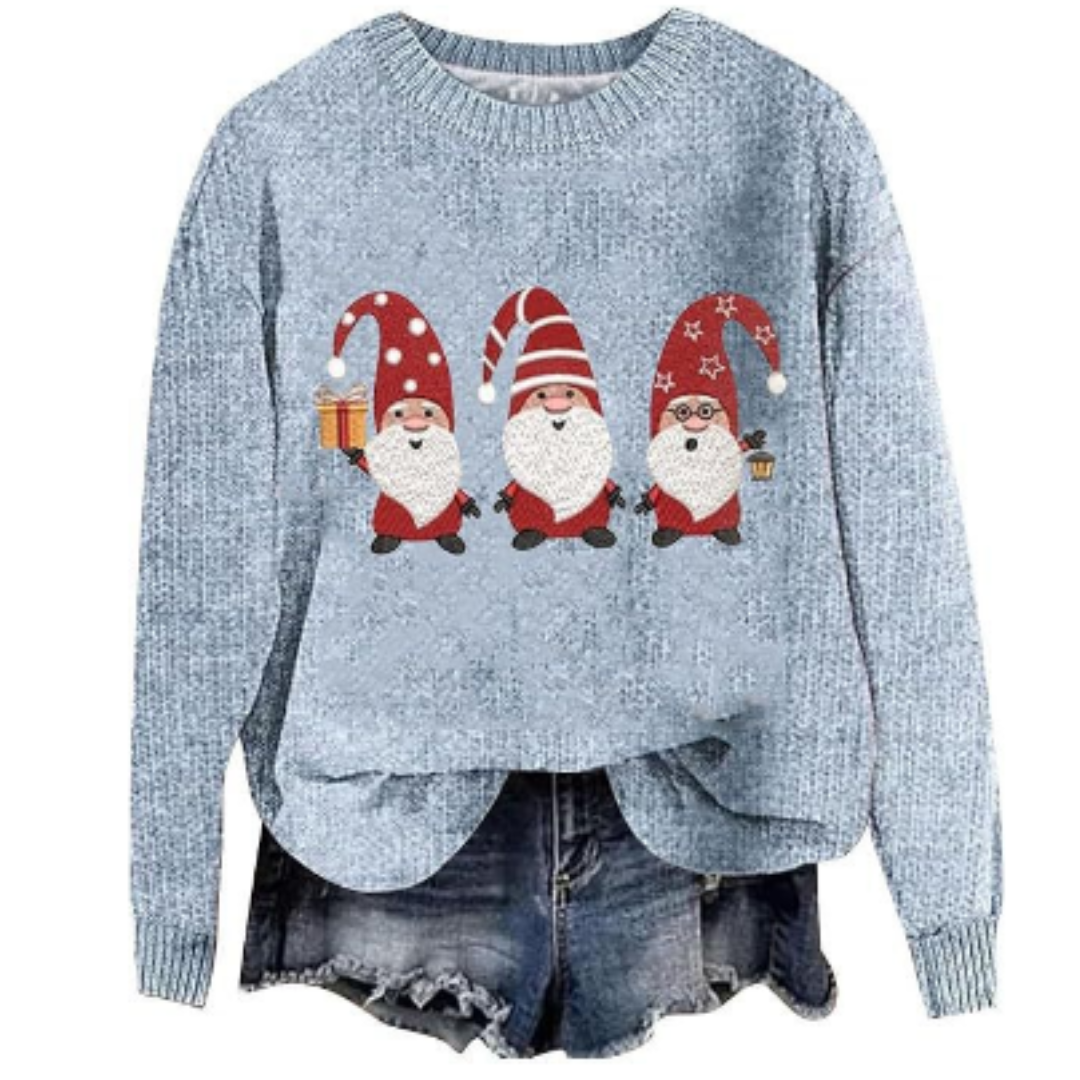 Long-sleeved round neck sweater for women | Warm 6