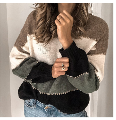 Long-sleeved vintage knitted sweater for women | Warm 3