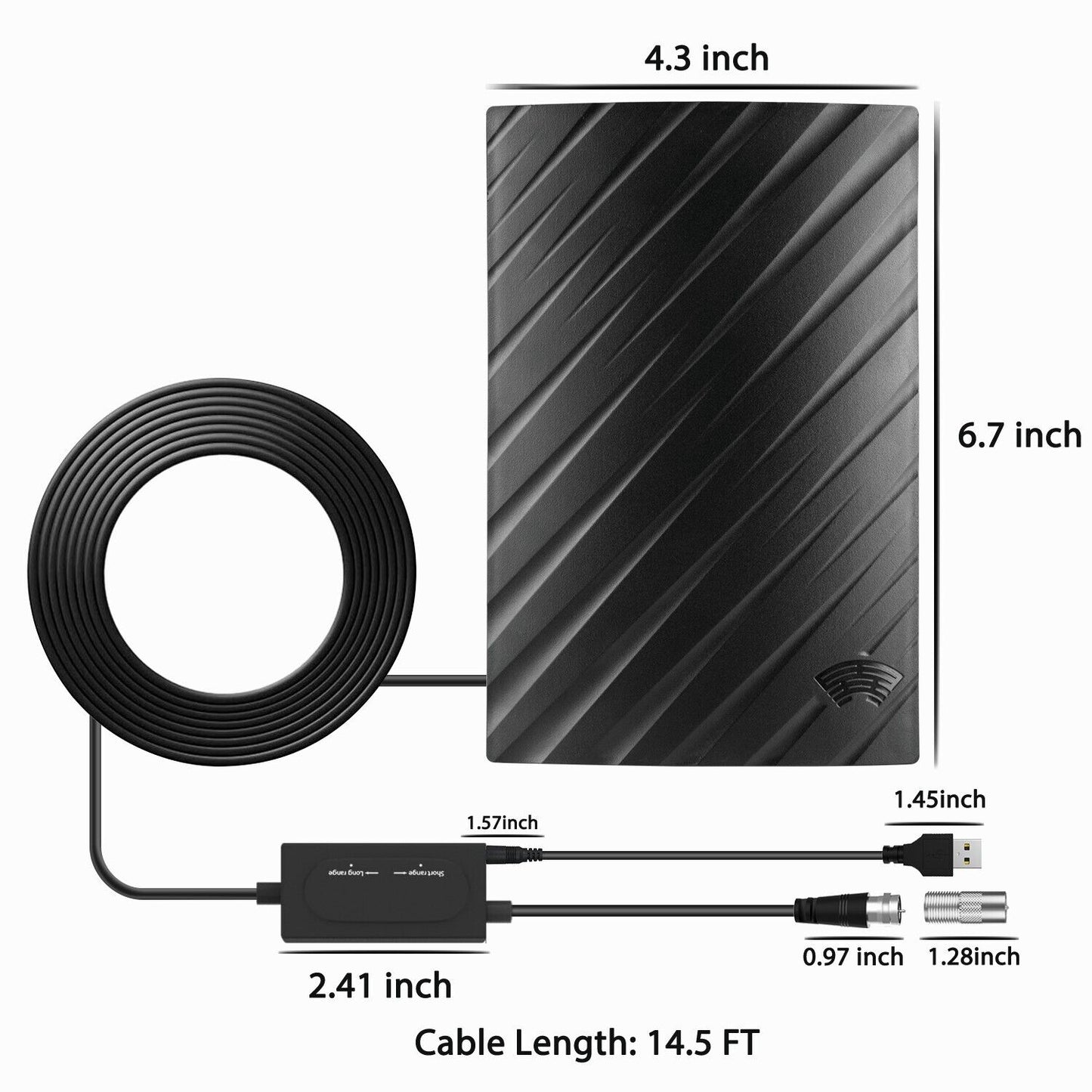 Long Range Indoor HDTV 4K Digital Antenna 600 Miles 8