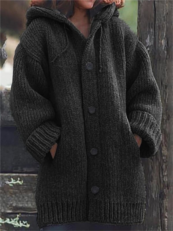 Long women's cardigan with hood | Warm 2