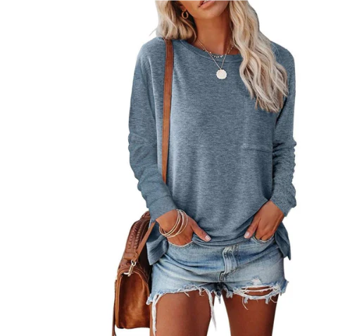 Loose-fitting sweatshirt for women | Round neck 2