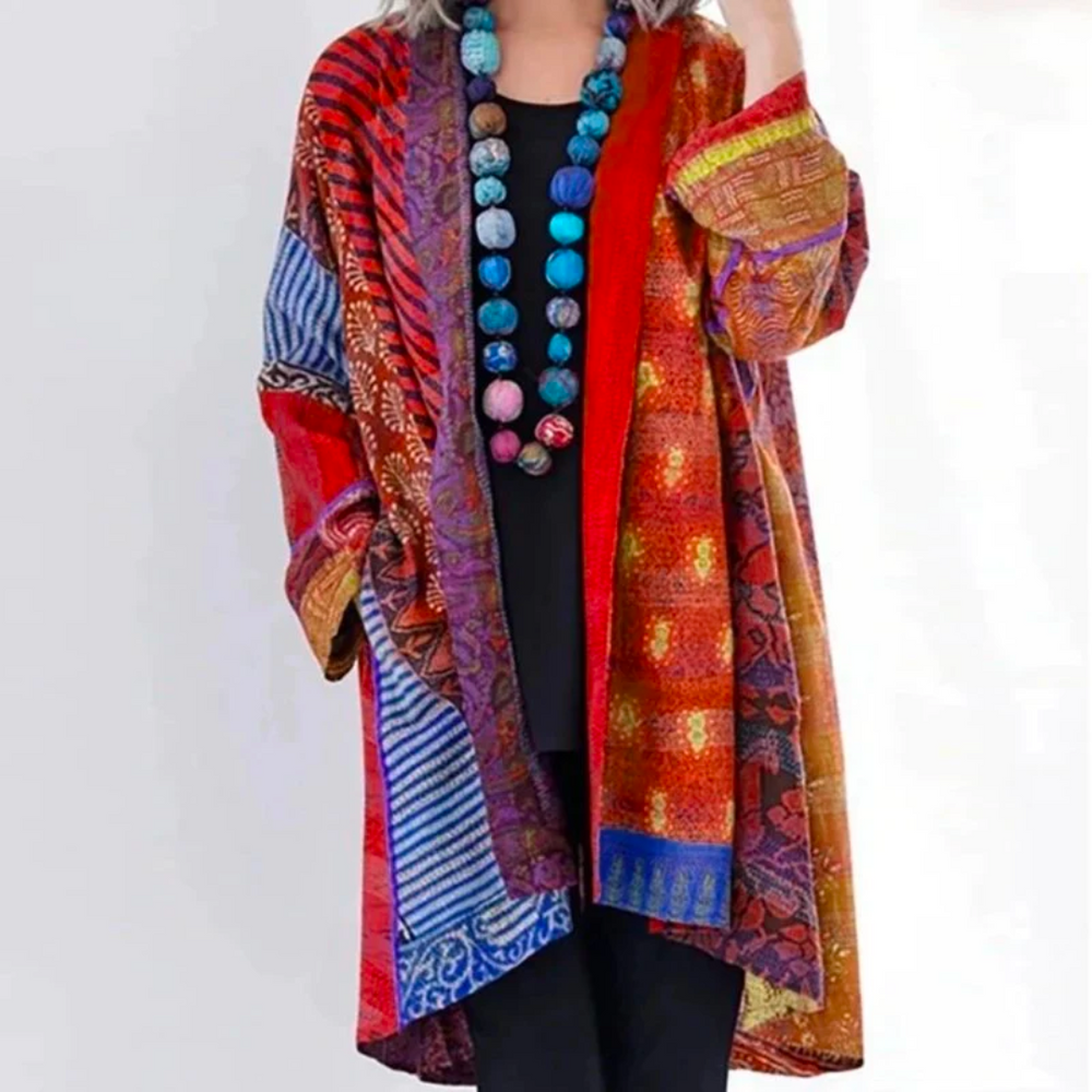 Macy | Women's Long Colorful Cardigan | Stylish 2