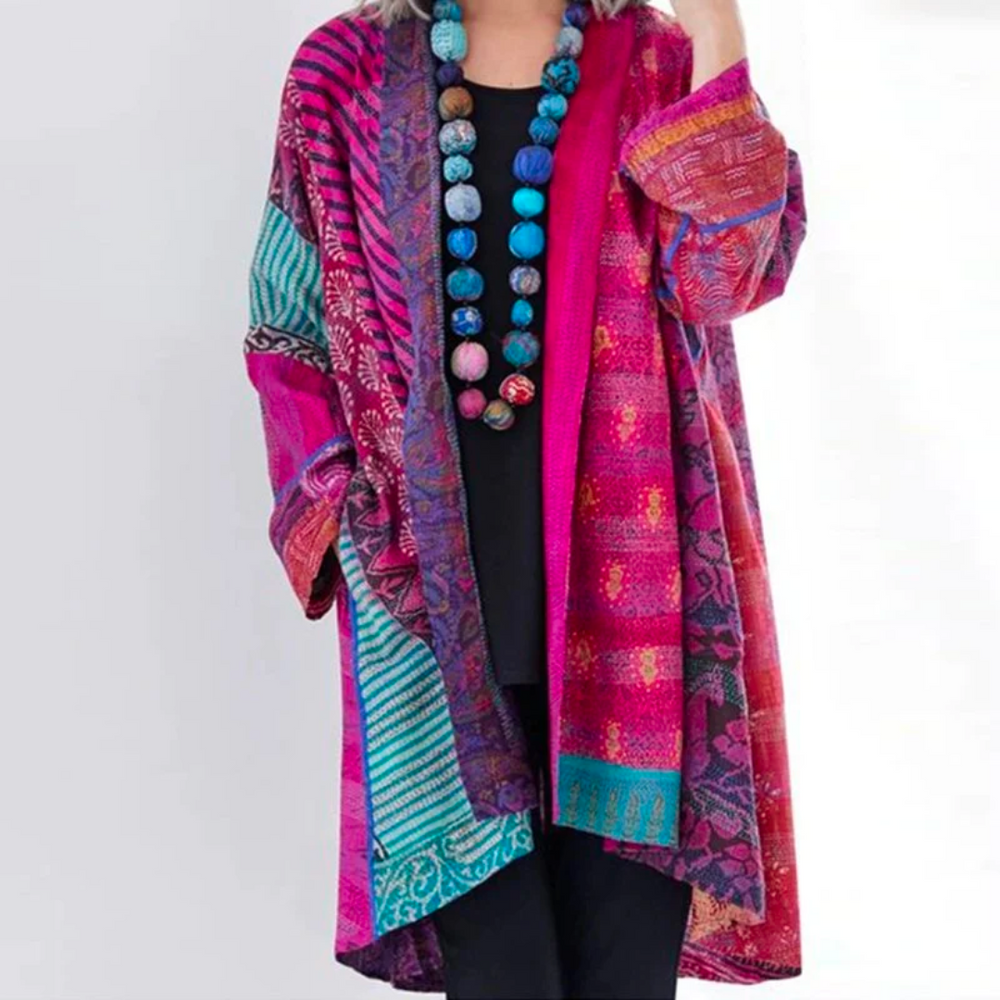 Macy | Women's Long Colorful Cardigan | Stylish 4
