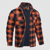 IAN | Thick Checkered Flannel Polo Shirt-1