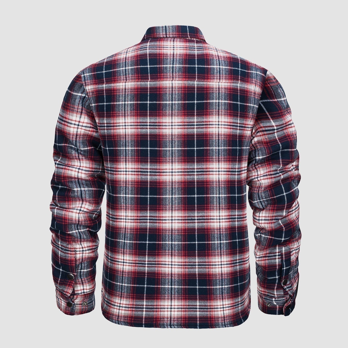 IAN | Thick Checkered Flannel Polo Shirt-6