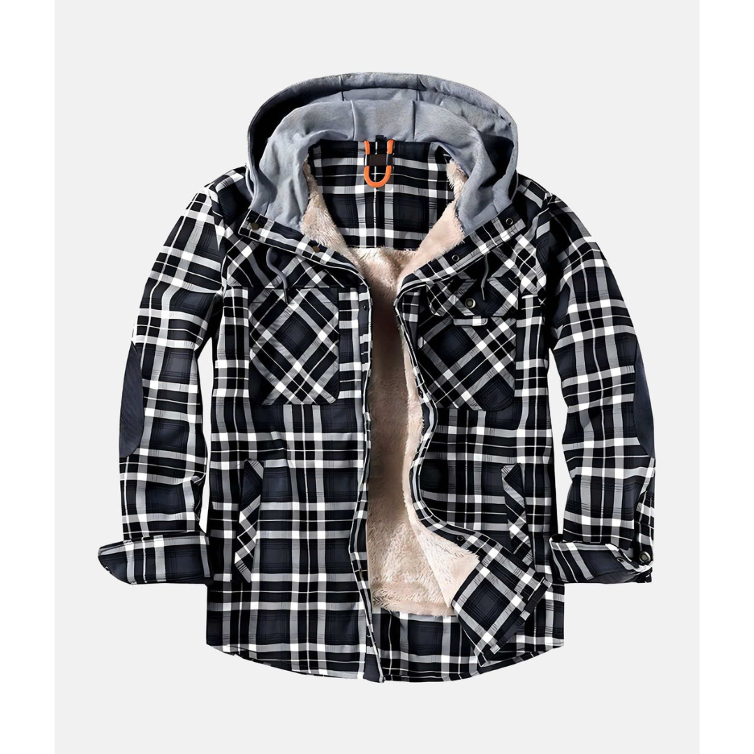 Men's Checked Button-Front Jacket | Winter 5