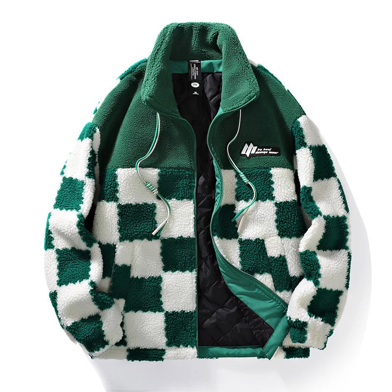 Men's Checkerboard Fleece Jacket | Winter 3