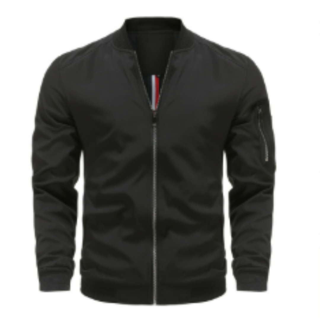 Men's Classic Zip-Up Bomber Jacket 1