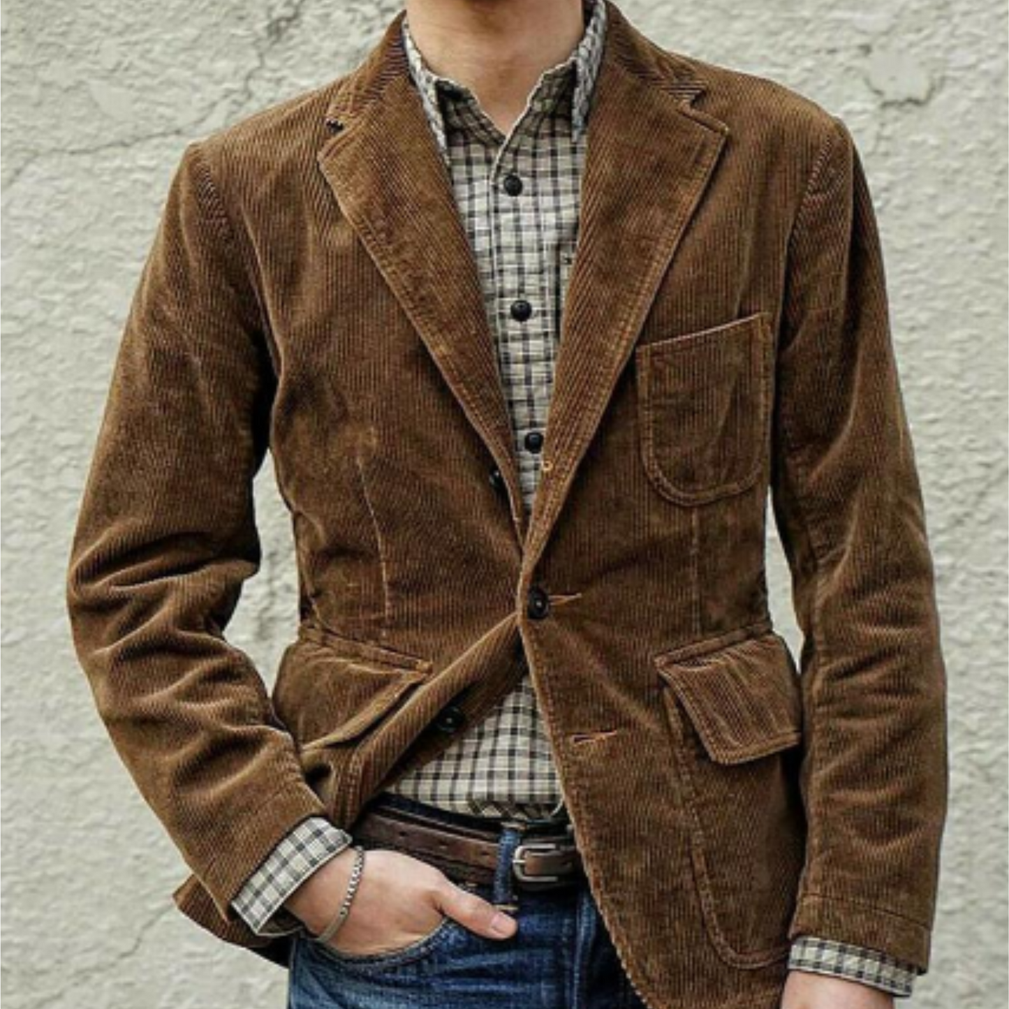 Men's Corduroy Jacket with Front Pockets | Winter 3