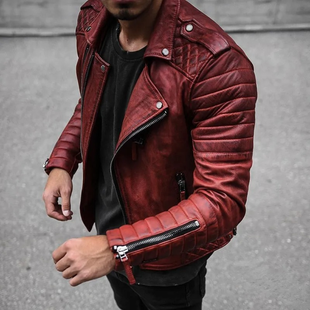 Men's Fashionable Premium Biker Jacket | Waterproof 2