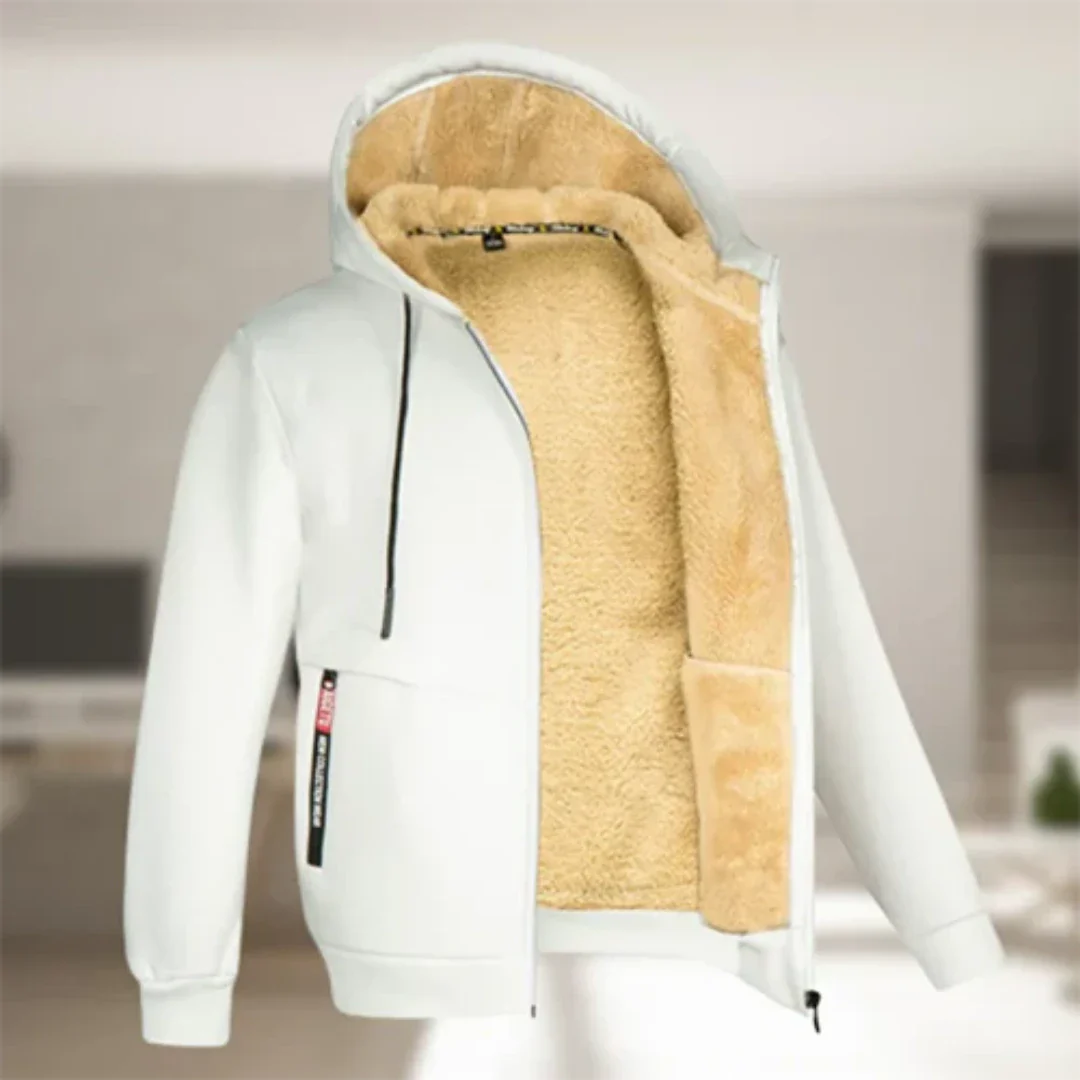 Men's Hooded Comfortable Warm Zip-Up Jacket | Winter 8
