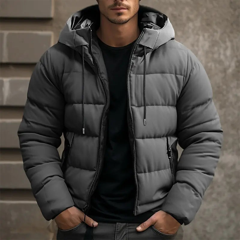 Men's Hooded Winter Jacket | Puffer 0