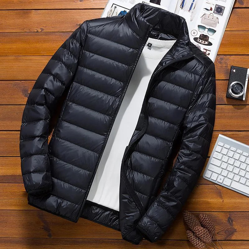 Men's Hooded Winter Quilted Jacket | Long Sleeve 7