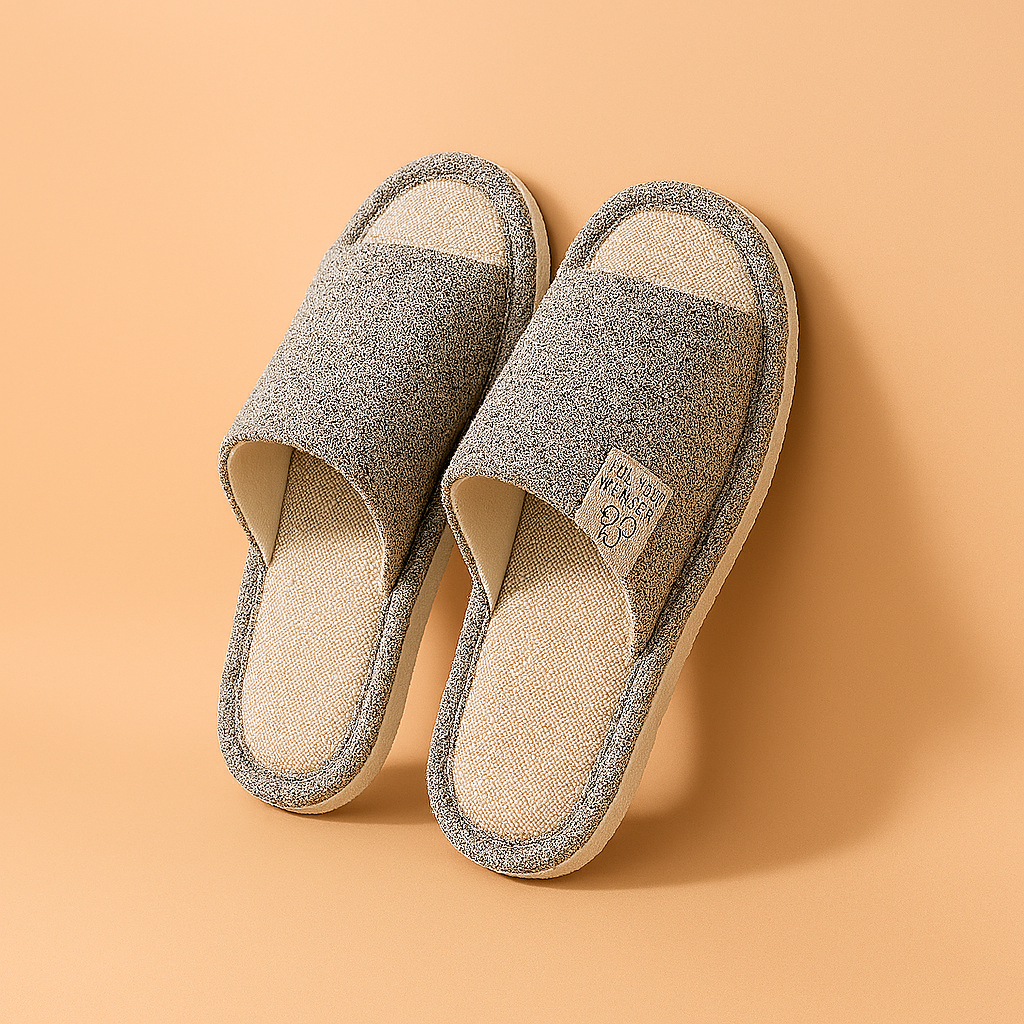 Men's Open-Toe Indoor Slippers | Lightweight Non-Slip House Shoes 1