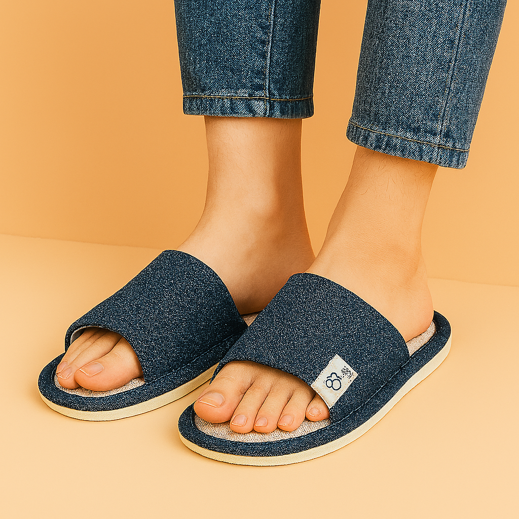 Men's Open-Toe Indoor Slippers | Lightweight Non-Slip House Shoes 4