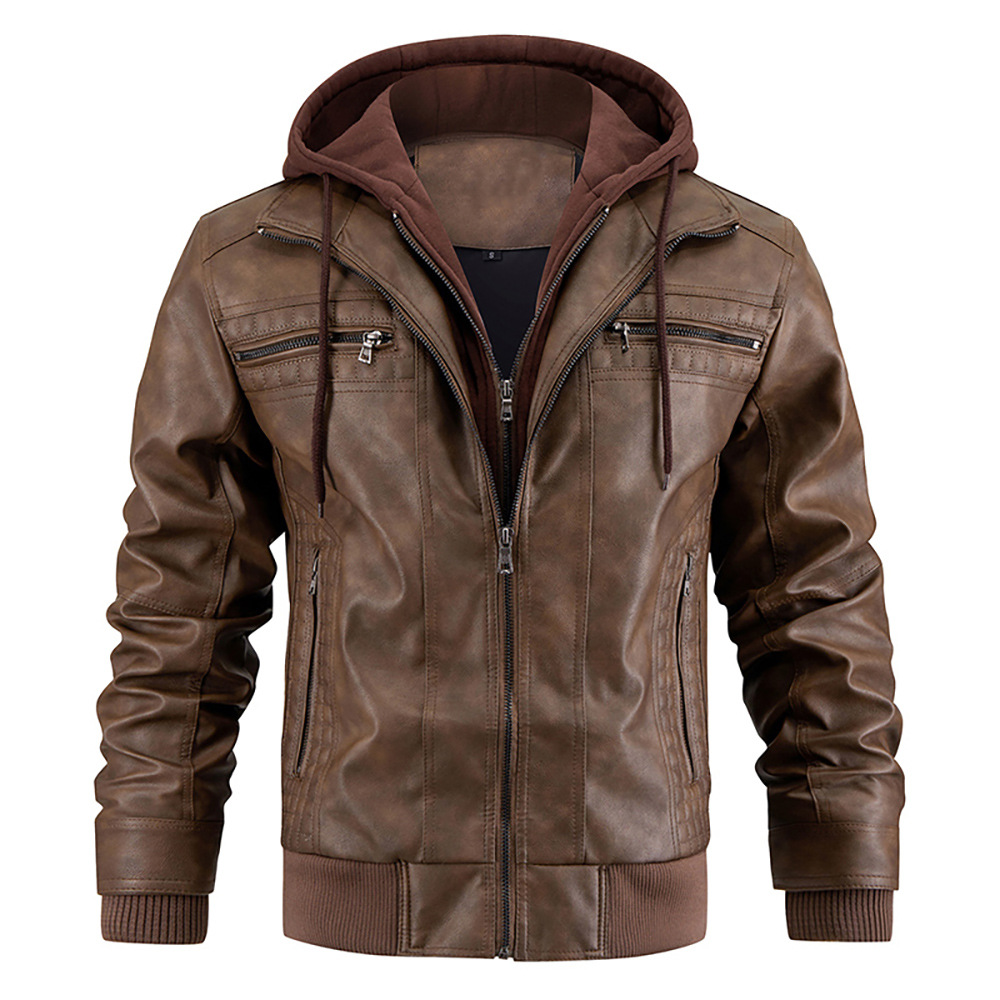 Men's Premium Biker Jacket | With Hood 1