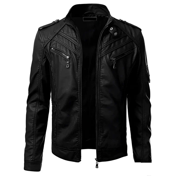 Men's Stylish Premium Biker Jacket | Multiple Pockets 0
