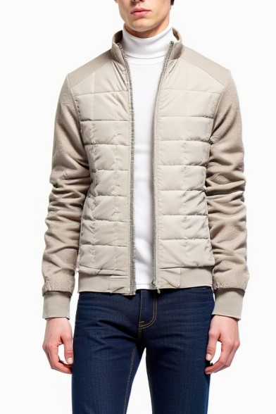 Men's Stylish Winter Quilted Jacket | Long Sleeve 5
