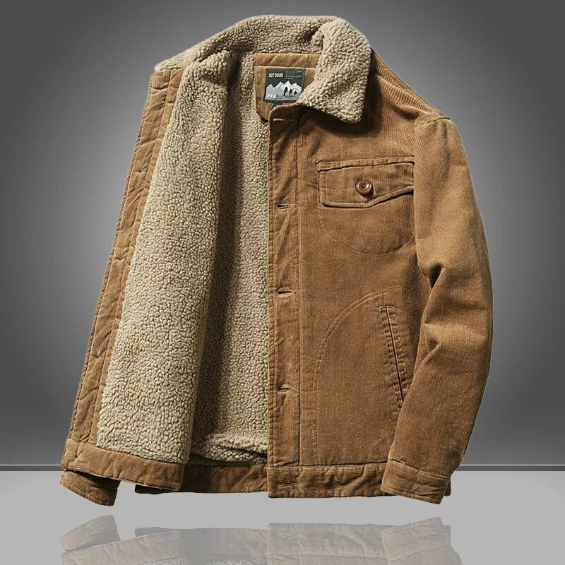 Men's Vintage Button Down Jacket | Warm 1