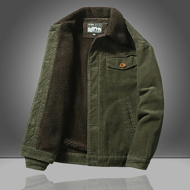 Men's Vintage Button Down Jacket | Warm 2