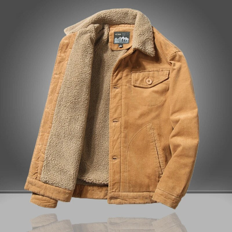 Men's Vintage Button Down Jacket | Warm 3