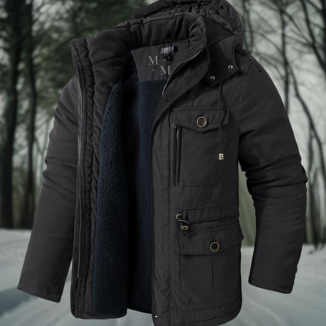 Men's Winter Bomber Jacket with Zipper | Classic 0