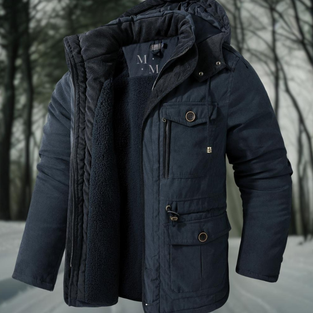 Men's Winter Bomber Jacket with Zipper | Classic 1