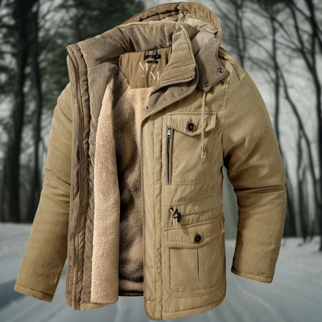 Men's Winter Bomber Jacket with Zipper | Classic 2