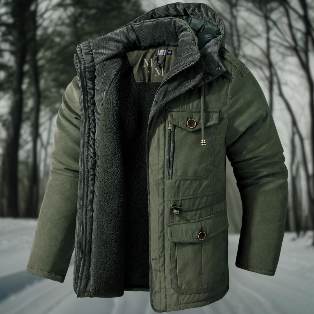Men's Winter Bomber Jacket with Zipper | Classic 3