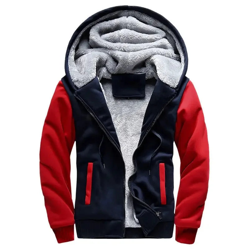 Men's fleece quilted jacket | With hood 10