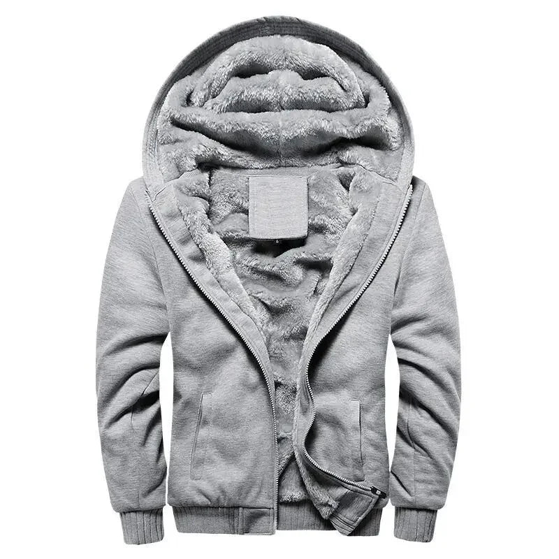 Men's fleece quilted jacket | With hood 4