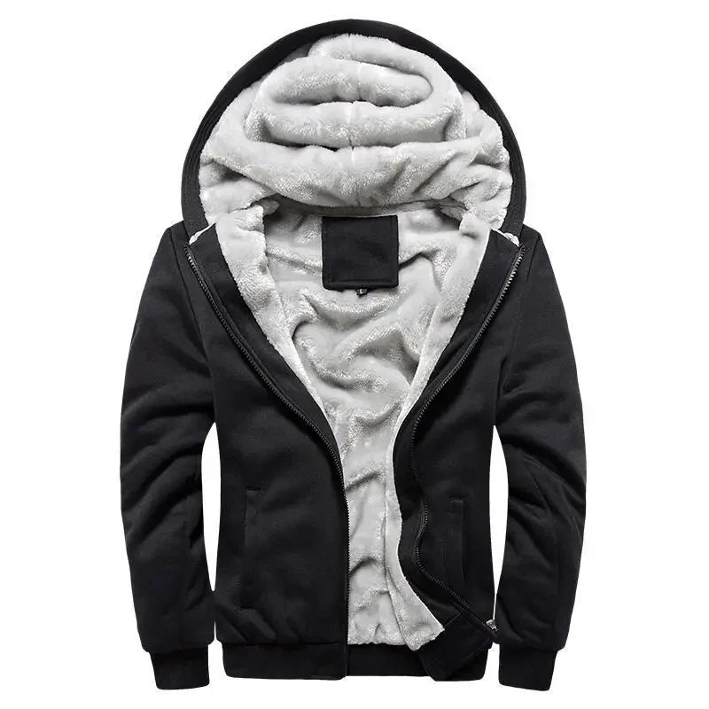 Men's fleece quilted jacket | With hood 5