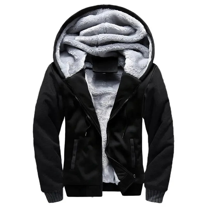 Men's fleece quilted jacket | With hood 6