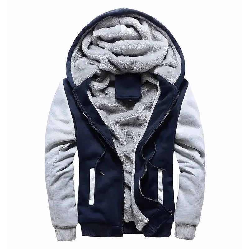 Men's fleece quilted jacket | With hood 7