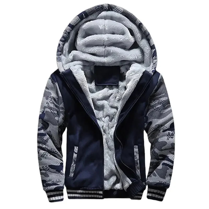 Men's fleece quilted jacket | With hood 8