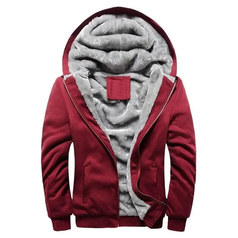 Men's fleece quilted jacket | With hood 9