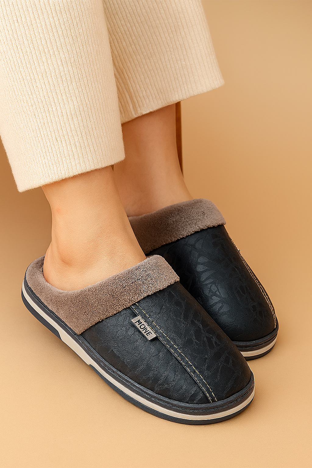 Men's house slippers with warm lining | Comfortable and non-slip 4