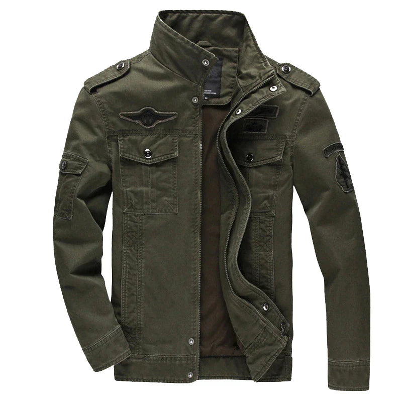 Men's long-sleeved biker jacket | Zipper 1