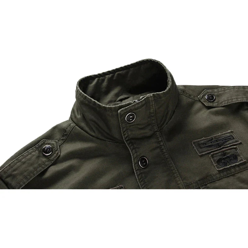 Men's long-sleeved biker jacket | Zipper 3