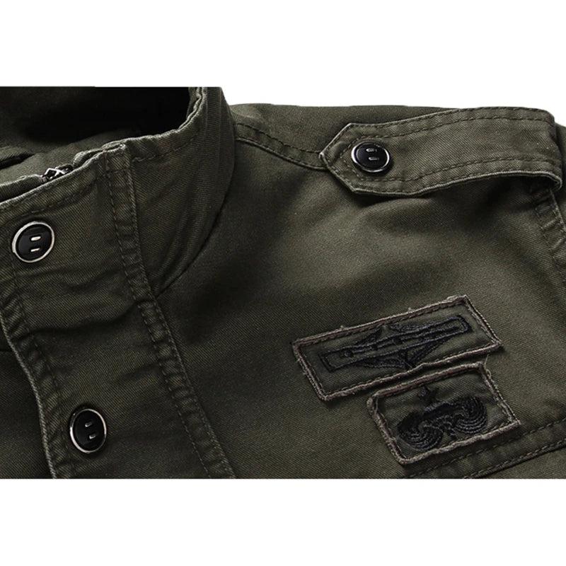 Men's long-sleeved biker jacket | Zipper 4
