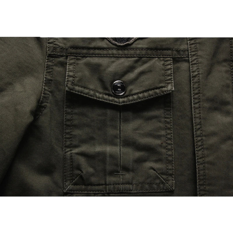 Men's long-sleeved biker jacket | Zipper 7