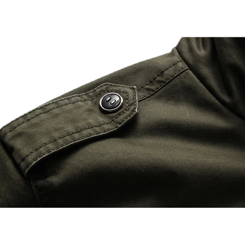 Men's long-sleeved biker jacket | Zipper 8