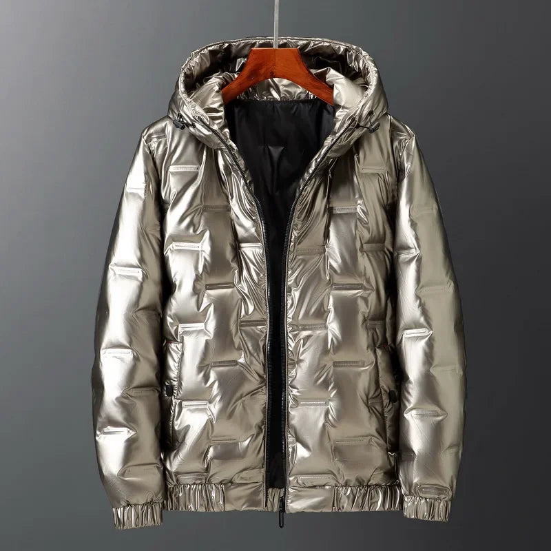 Men's winter down jacket | with hood 1