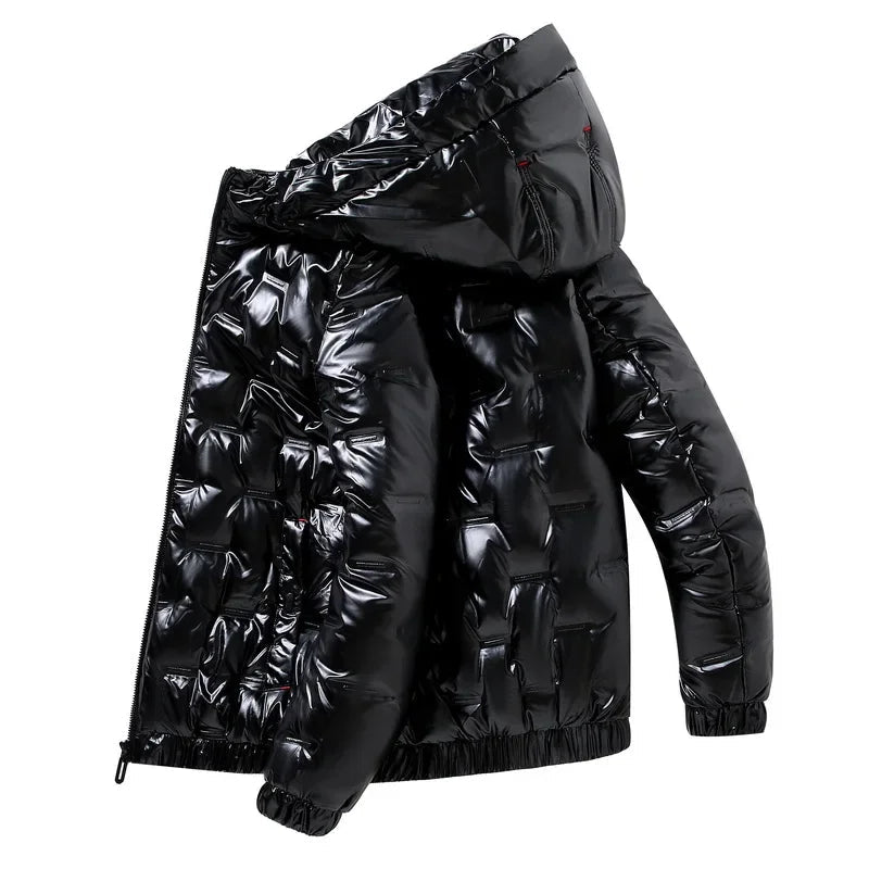 Men's winter down jacket | with hood 4
