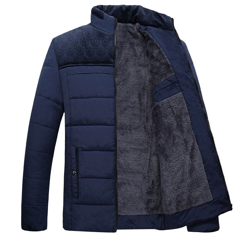 Men's winter quilted jacket | stand-up collar 1