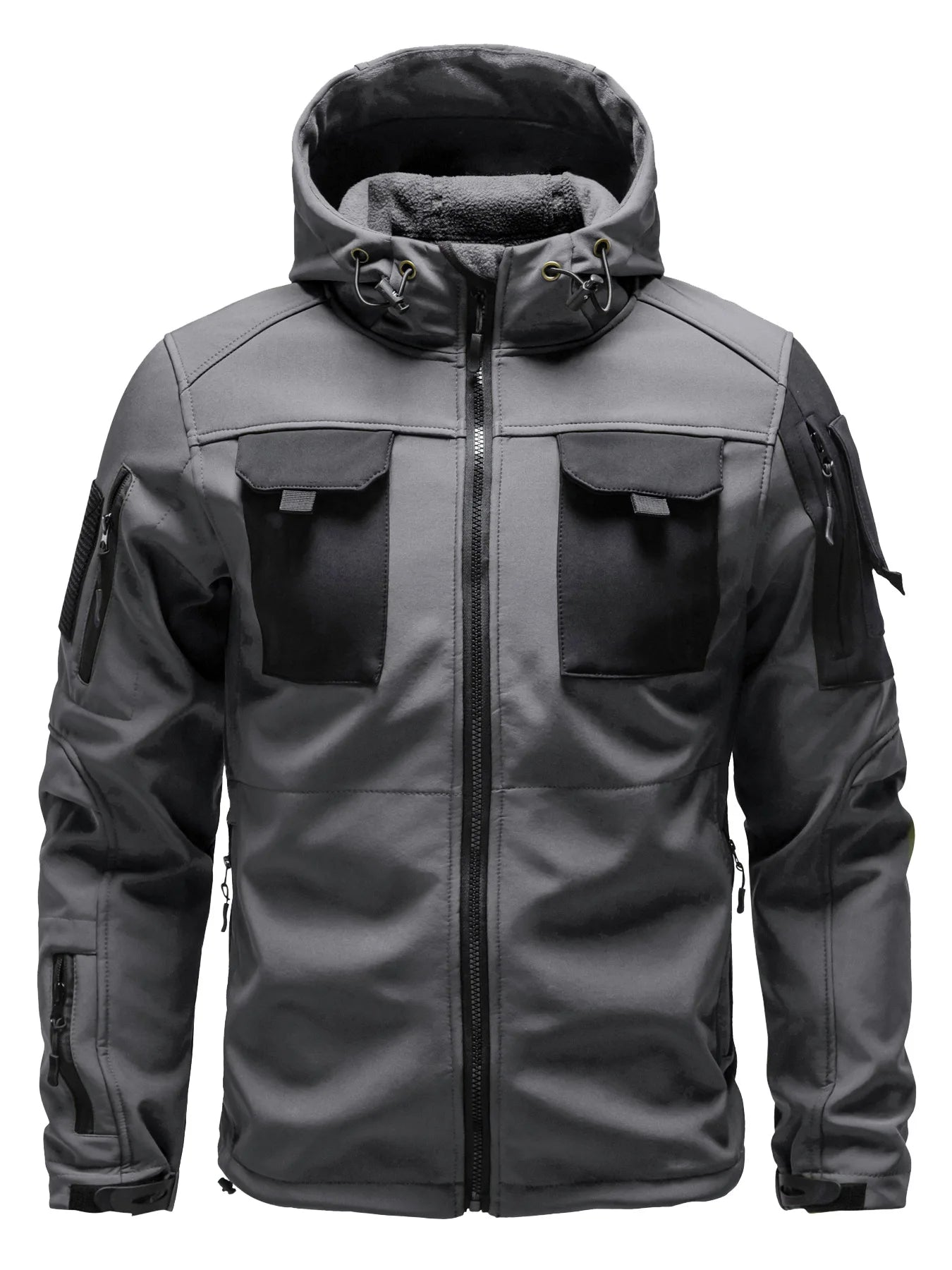 Multi-pocket men's softshell jacket | With hood 2