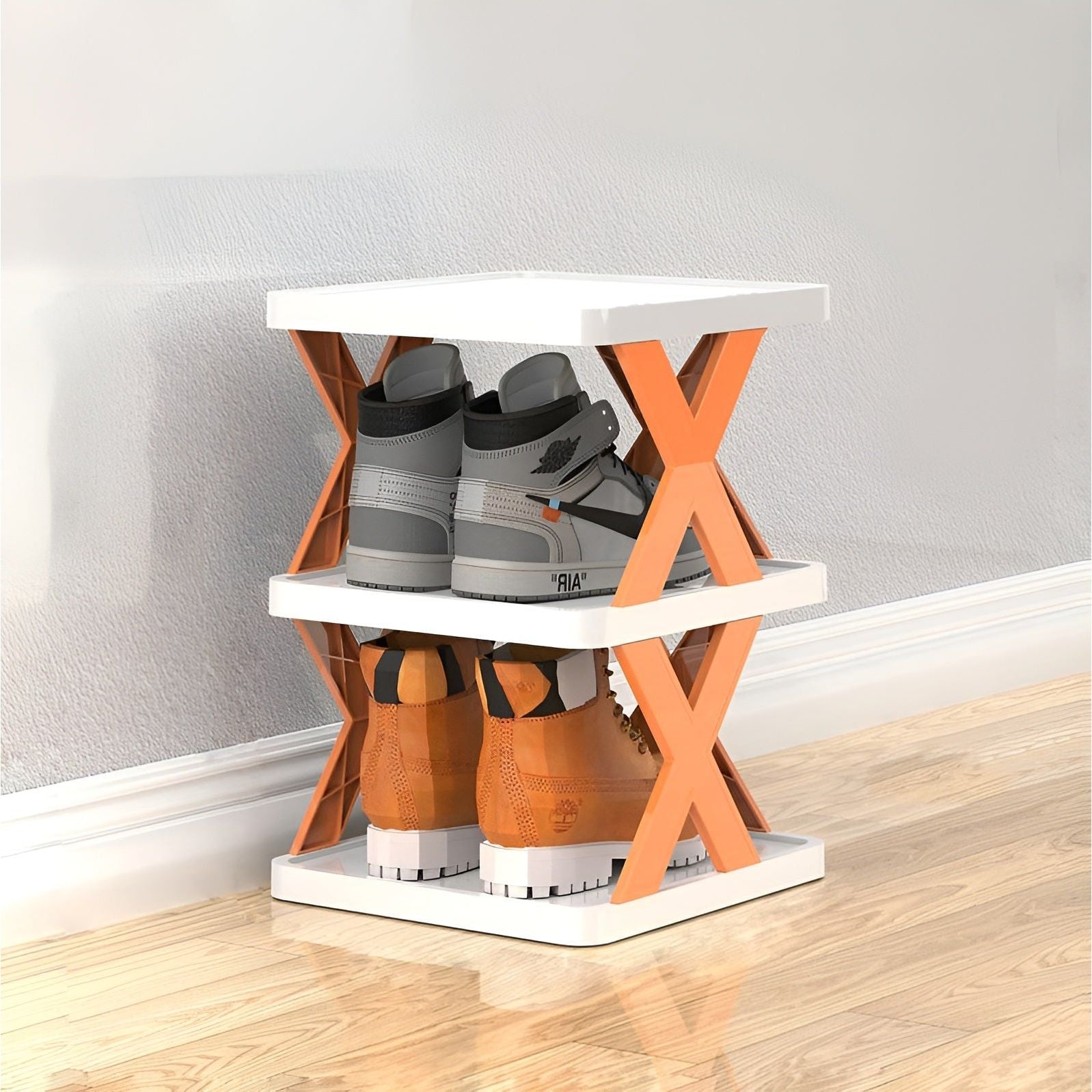 Multifunctional and foldable shoe shelf - spacesaver 0