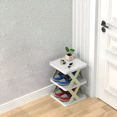 Multifunctional and foldable shoe shelf - spacesaver 1