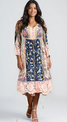 Ava | Boho Floral Dress – Lace Accents for Effortless Charm-3