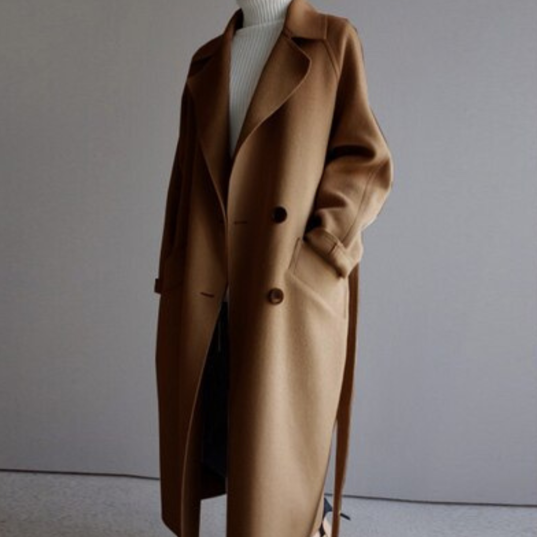 Nadjain | Women's Warm Trench Coat | Long Sleeve 2